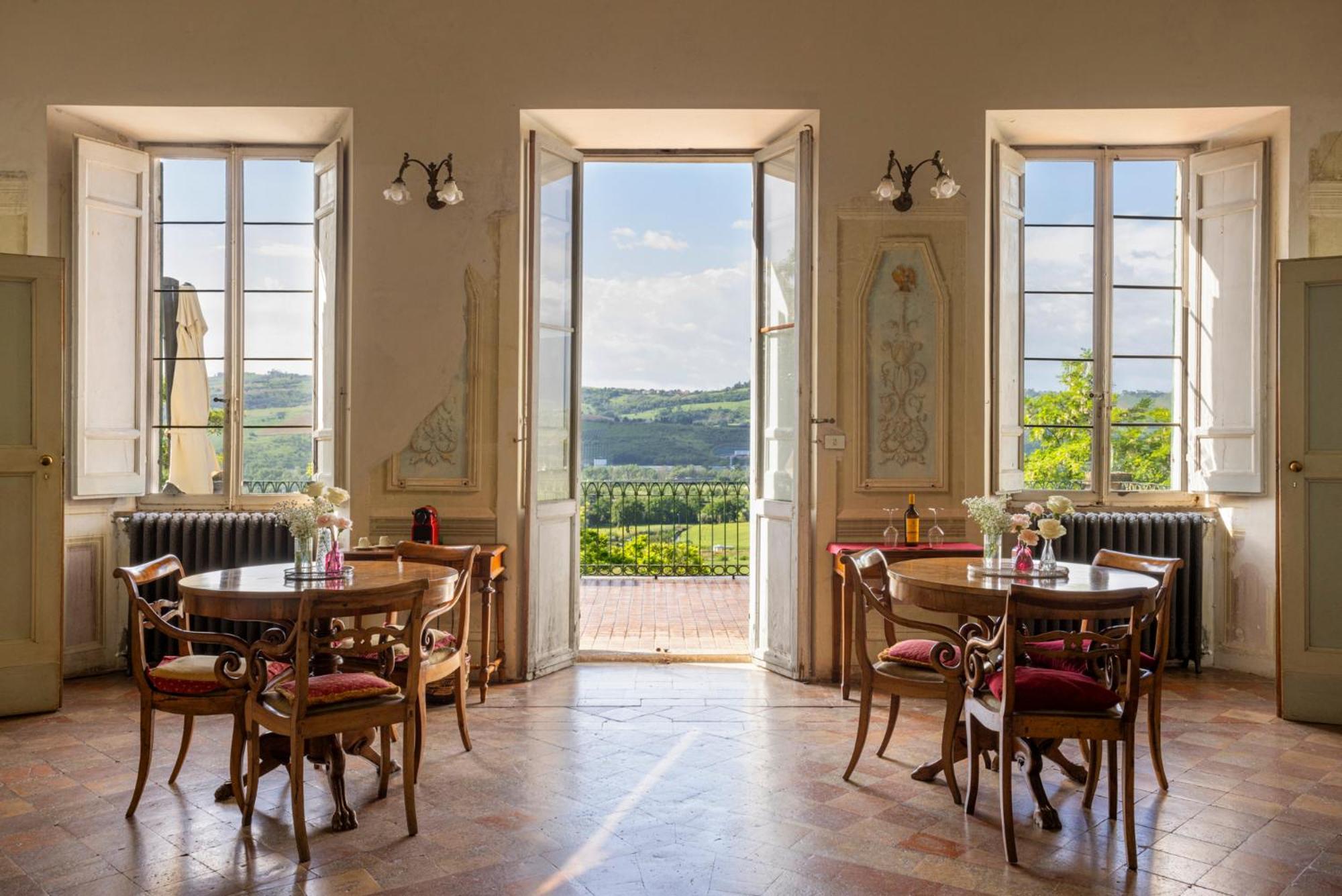 B&B In An 1800S Frescoed Villa With Panoramic Solarium And Historic Park - Villa Mastrangelo Colli del Tronto Exterior foto